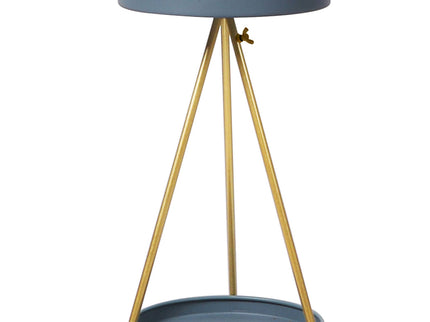 Levede Plant Stand 2 Tiers Outdoor Indoor Grey Gold Large-1864184723606212611
