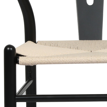 Levede 4x Dining Chairs Wooden Hans Black-2006732722512465923