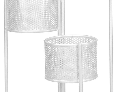 Levede 6 Tier Plant Stand Swivel Outdoor White-1864184717847433219