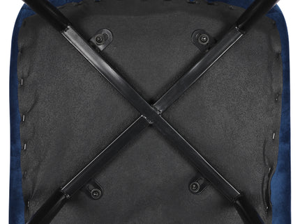 Levede 4x Dining Chairs Kitchen Velvet Blue-1942353398628225027