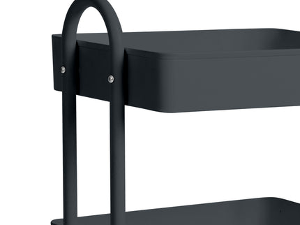 Levede 3 Tiers Kitchen Trolley Cart Grey-1917016721408004099