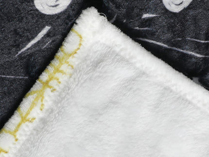 Santaco Throw Blanket Xmas Double Sided White Single-1864184745781497859