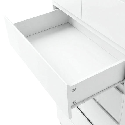 Levede Tall Storage Cabinet 7 Drawer Dresser Bedroom Storage Cupboard Tallboy-2061251857237544963