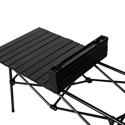 Levede Folding Camping Table Portable Black-1973194002169729027