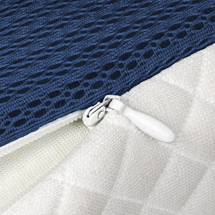 Dreamz Memory Foam Pillow Pillowcase Supprt Blue Rebound-1973193536178360323