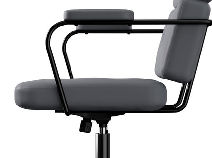 LEVEDE Ergonomic Office Chair Computer PU Grey-1910149779141300227