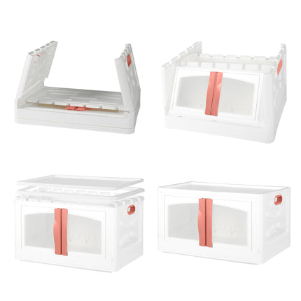 Plastic Storage Containers Stackable Red-1954802601568636931