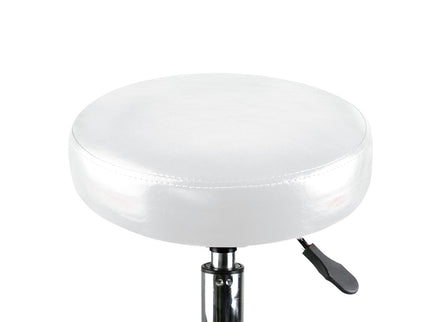 2x Levede Swivel Salon Barstool Hairdressing White-1864184633558700035