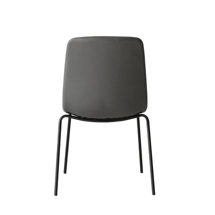 Levede Stackable Dining Chairs Kitchen Grey-1975420496312930307