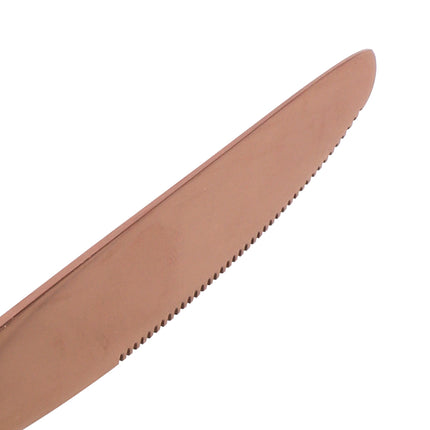 Stainless Steel Cutlery Set Glossy Knife Rose Gold-1973193929646018563