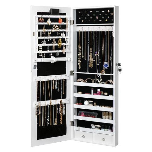 Levede Mirror Jewellery Cabinet Touch-1917016724222382083