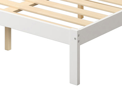 Levede Wooden Bed Frame Queen Full Size White-1864183190864924675