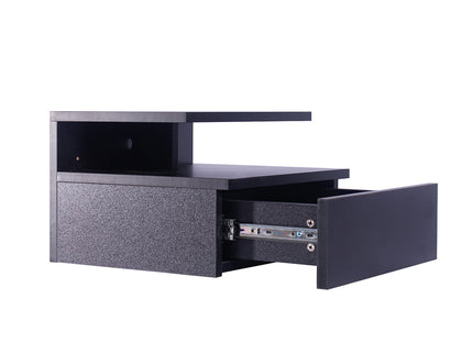 Levede 2x Bedside Tables Side Table Black-1910113068805918723