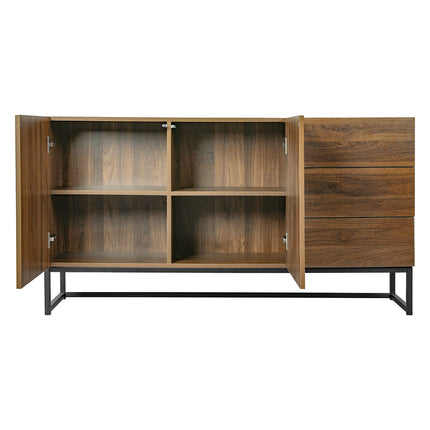 Levede Buffet Sideboard Storage Cabinet Walnut-1973194077474263043
