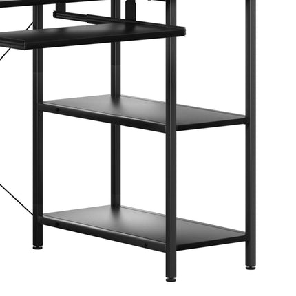 Levede Office Gaming Computer Desk Black-1973193441609388035