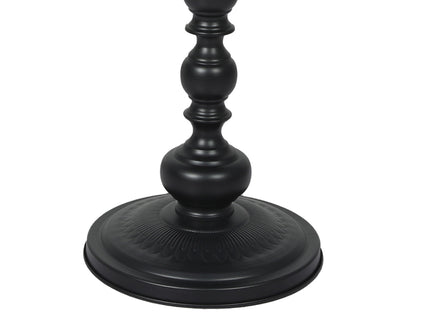 Levede Side Table Vintage End Round Black-1942353405662072835