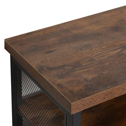 Levede Bar Cabinet Buffet Sideboard Walnut-1975420495033667587