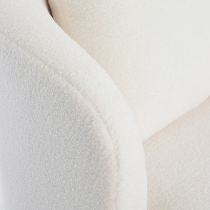 Levede Fleece Swivel Chair-1973193439415767043