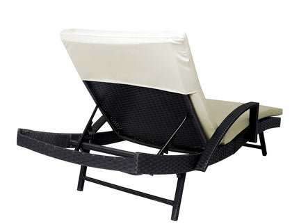 Levede Outdoor Sun Lounger Furniture Beige-1864184448963186691