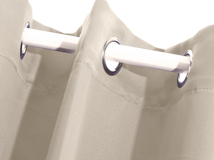 2x Blockout Curtains Panels 3 Layers Beige CD1003-132X213-GR-1910113266588323843