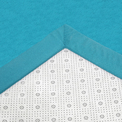 Marlow Coral Velvet Area Rugs Large Mat 180x200cm Blue-1973193521246638083