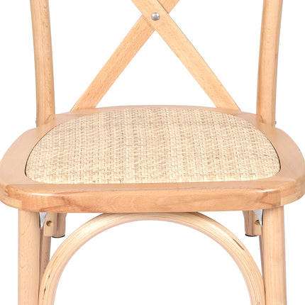 Levede 2X Dining Chairs Cross Back Chair-1973193437708685315