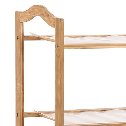 Levede Shoe Rack Bamboo Storage Wooden-1973193842857480195