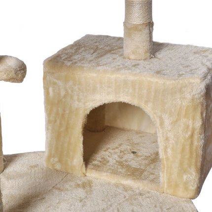 PaWz Cat Tree Toy Scratching Post Scratcher Beige-1973193908578029571