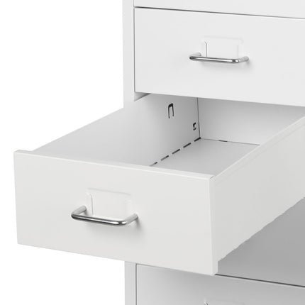 Levede Office Cabinet 8 Drawer Drawers White-1973193874033741827