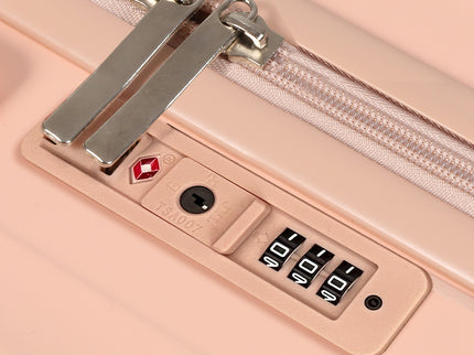 Slimbridge 20" Luggage Trolley Travel Hard Pink-1910112244306415619