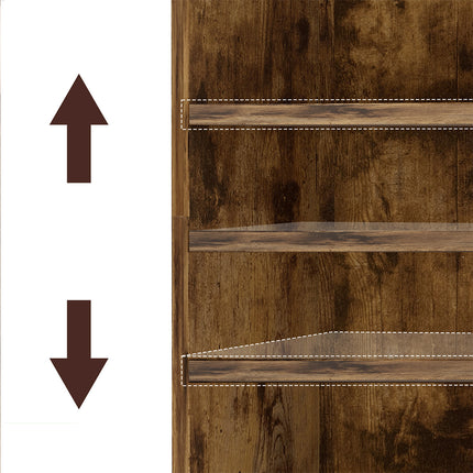 Levede BookShelf Storage Shelves 6 Tier Bookcase Display Unit Organizer Cabinet-2029334093245845507