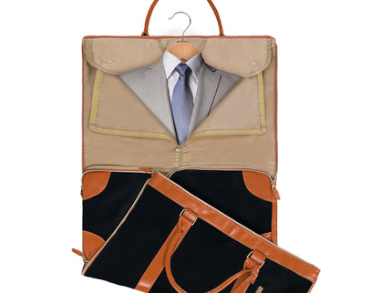 Slimbridge Garment Bags 2 in 1 Hanging Suit Bag Black-1910112274757062659