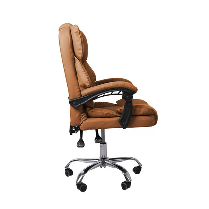 Levede Gaming Chair Office Computer Brown No Footrest-1975420440549658627