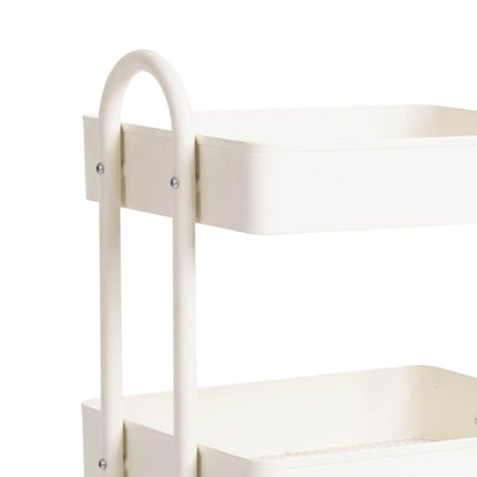 Levede 4 Tiers Kitchen Trolley Cart White-1973193877846364163