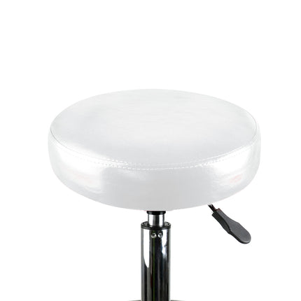 2x Levede Swivel Salon Barstool Hairdressing White-1973193727035969539
