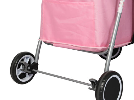 PaWz Pet Stroller Dog Cat Carrier Foldable Pink-1864184624901656579