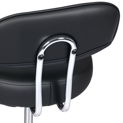 Levede Swivel Office Chair Low Back Round Rolling Stools Height Adjustable-2029334092910301187