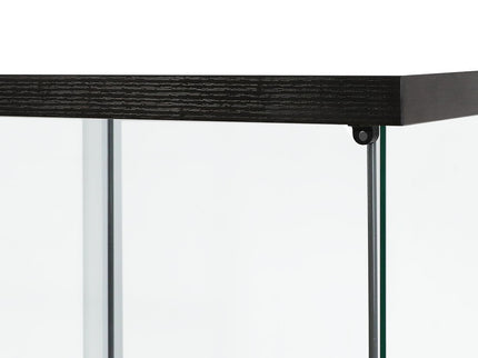 Stacked Display Storage Cabinet Glass Black-1917016729922441219