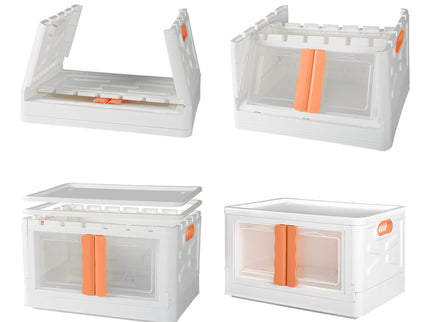 Storage Container Stackable Plastic Pink-1864184614822744067