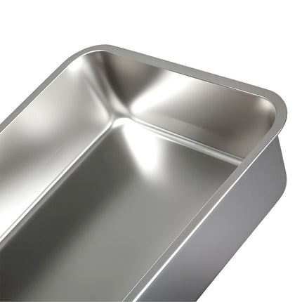 Pawz Stainless Steel Cat Litter Box Big Cats Kitten High Sided Easy Clean Grey-2029334098128015363