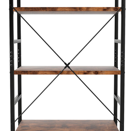 Levede 5-Tier Industrial Bookshelf Bookcase 157.5cm-2006733384419774467