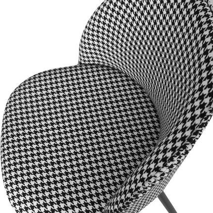 Levede 2x Dining Chairs Kitchen Cafe Black and White-1975420492424810499
