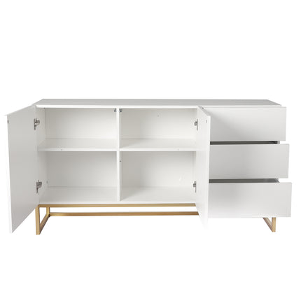 Levede Buffet Sideboard Storage Cabinet White-1975420495406960643