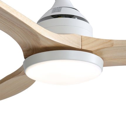 Spector 52'' Ceiling Fan LED Light DC Natural-1973193857323634691