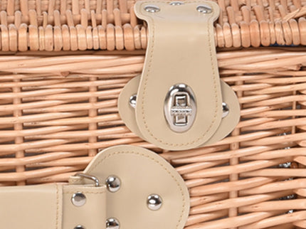 4 Person Picnic Basket Baskets Set Outdoor-1864183149676859395
