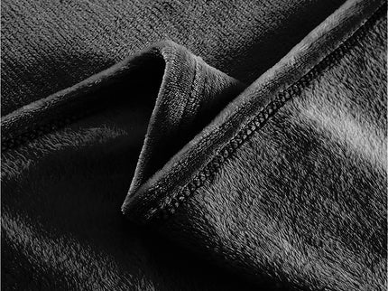 DreamZ 320GSM 220x160cm Ultra Soft Mink Black Single-1942353325391482883