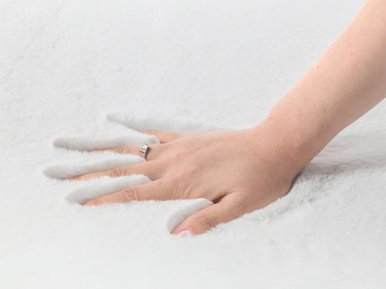 Marlow Floor Rugs Area Rug Fluffy Faux 140X200CM White-1919892882374922243