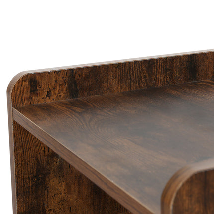 Levede Bedside Table USB Charger Outlet LED Oak-1973193443496824835