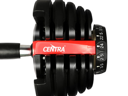 Centra 24kg Adjustable Dumbbell Set Home Gym-1954802366062661635
