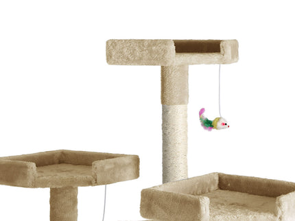 PaWz 184cm Cat Trees Scratching Post Beige-1864184313130651651